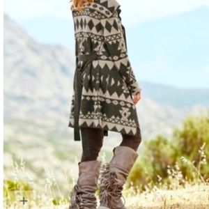 Peruvian Connection Baby Alpaca Lodge Blanket Cardigan